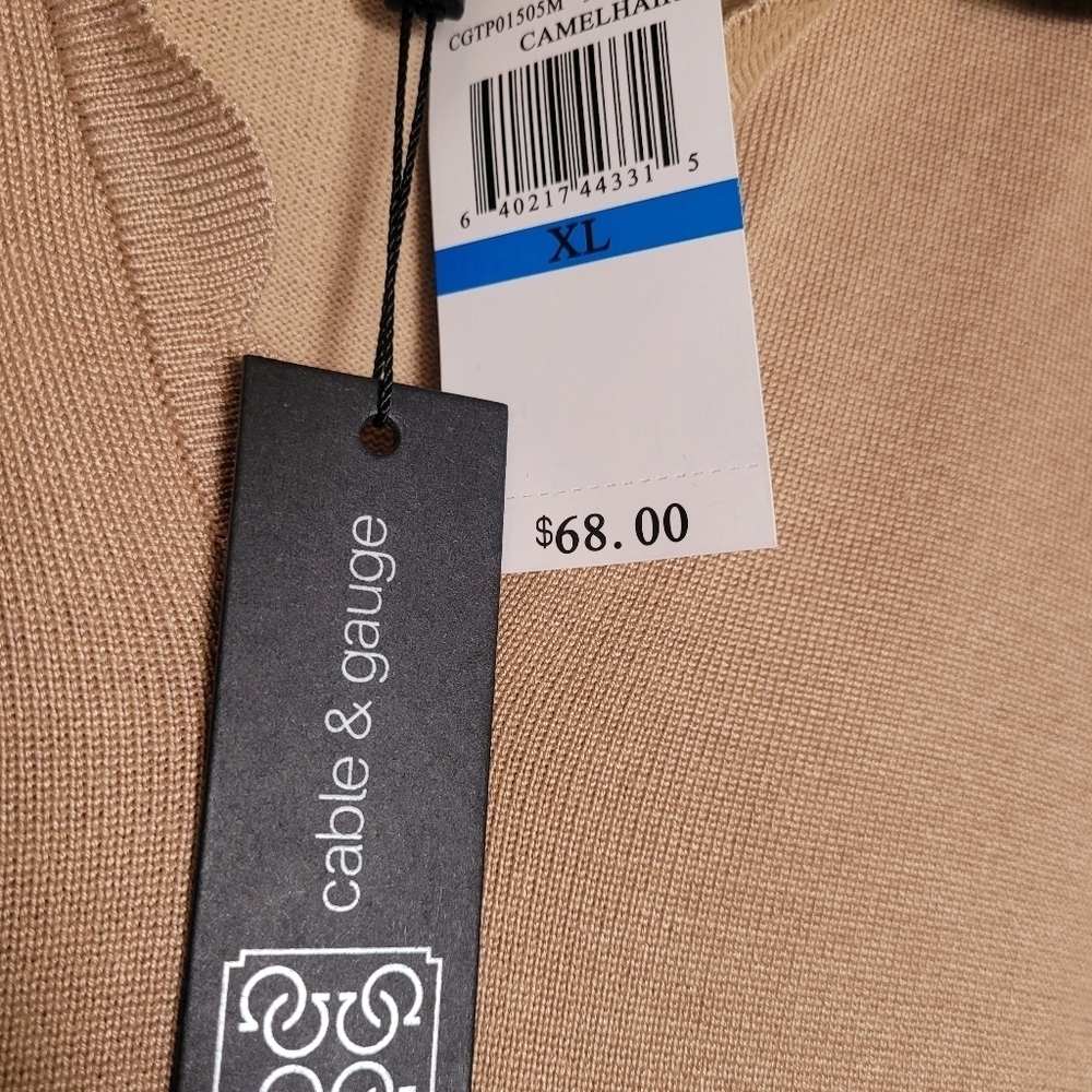 NWT Cable & Gauge Women's 3/4 Sleeve Scalloped Detail Top Size XL - Picture 7 of 10